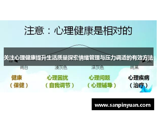 关注心理健康提升生活质量探索情绪管理与压力调适的有效方法